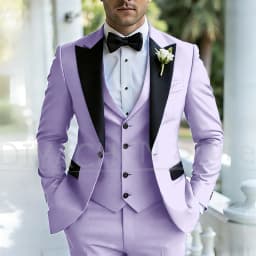 Men's Three Piece Tuxedo Suit Set Peak Lapel Formal Wedding Groom Party Outfits for Gentlemen Luxury Stylish Slim Male Suit