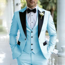 Men's Three Piece Tuxedo Suit Set Peak Lapel Formal Wedding Groom Party Outfits for Gentlemen Luxury Stylish Slim Male Suit