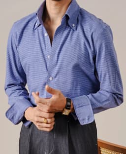 100% Pure Cotton Italian Style Large Pointed Collar Long Sleeve Shirt Men Casual Business Gentleman Commuter Camiseta Masculina