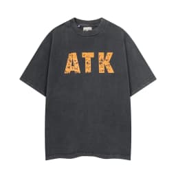 Gallery Dept ATK letter print cotton T-shirt summer washing water old loose round neck short sleeve