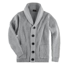 VOBOOM Samll Size S M Mens Shawl Collar Cardigan Sweater Button Down Ribbed Knit Sweaters Chunky Casual Cardigan with Pockets
