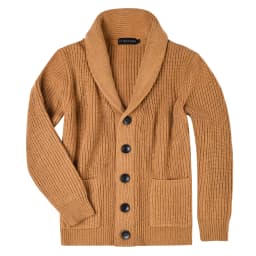 VOBOOM Samll Size S M Mens Shawl Collar Cardigan Sweater Button Down Ribbed Knit Sweaters Chunky Casual Cardigan with Pockets