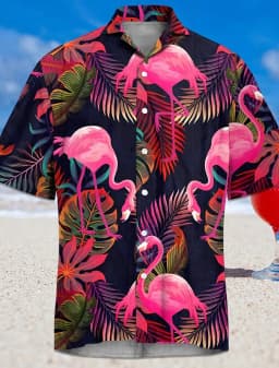 Pineapple Tropical Men's Shirt Summer Aloha Shirt Casual Holiday Summer Spring Turndown Short Sleeve Stretch Fabric Shirt