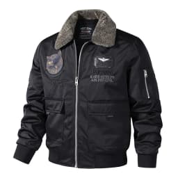 men's autumn winter thickened baseball uniform trendy coat Men's military fan jacket men MA-1 american overalls pilot jacket