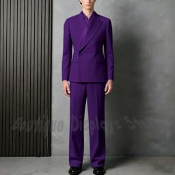Tailor-Made Men's Suit Jacket Pants Chic Single Button Solid Black Elegant Blazer Gentleman Formal Party Prom Wedding Set