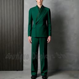 Tailor-Made Men's Suit Jacket Pants Chic Single Button Solid Black Elegant Blazer Gentleman Formal Party Prom Wedding Set