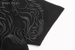 PLEIN SKULL Heavy Industry Embroidered Men's Fashion Short Sleeve Top Summer Gothic Fitness T-shirt Breathable Casual Sports Tee