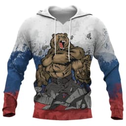 Russia National Emblem Graphic Sweatshirts Russian Army Camouflage 3D Printed Hoodies For Men  Casual Sports Pullovers Tracksuit