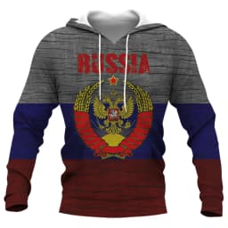 Russia National Emblem Graphic Sweatshirts Russian Army Camouflage 3D Printed Hoodies For Men  Casual Sports Pullovers Tracksuit