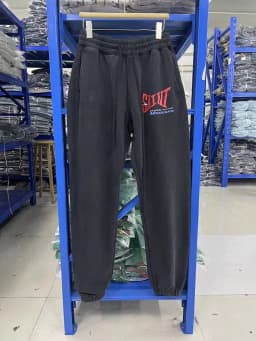 24ss Saint Washed Red Angel Printed Women Men Sweatpants Trousers Loose Fit Joggers Men Pants Sweatpants