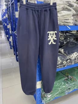 24ss Saint Washed Red Angel Printed Women Men Sweatpants Trousers Loose Fit Joggers Men Pants Sweatpants
