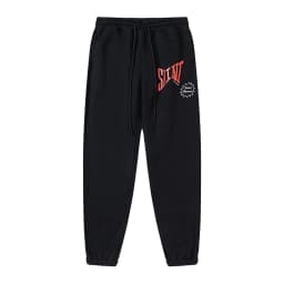 24ss Saint Washed Red Angel Printed Women Men Sweatpants Trousers Loose Fit Joggers Men Pants Sweatpants
