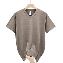 10xl Big Size T-Shirt Men V-Neck Loose 9xl 8xl Spandex 2025 Summer Slim Fit Men's T Shirts Sport Quick Dry Short Sleeve Tops Tee