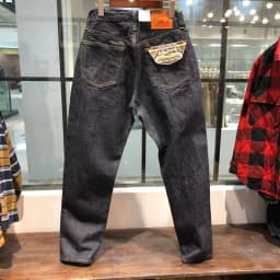 14oz 100% Cotton Heavyweight Sakura Red Selvedge Washed Desized Denim Jeans Loose Straight American Retro Amekaji Workwear Pants