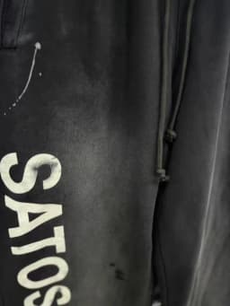 Satoshi Nakamoto SS26 Washed Splashing ink graffiti and destruction Pants Men Women Trousers Jogger Drawstring Sweatpants
