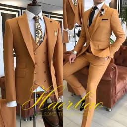 Navy Blue Men's Suit Business Workwear Formal Party Tuxedo Groom Wedding (Jacket Vest Pants) 3-piece Set 2023 Customized