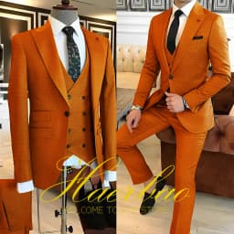 Navy Blue Men's Suit Business Workwear Formal Party Tuxedo Groom Wedding (Jacket Vest Pants) 3-piece Set 2023 Customized
