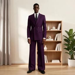 Luxury Double Breasted Suits for Men with Wide Pants 2 Pieces Groom Notched Lapel for All Kinds Of Parties Wedding Ceremonies