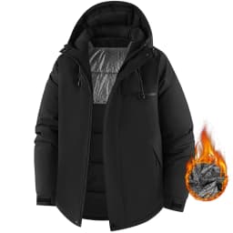 Men's Jacket Stand Collar Stamp Mens Parka Winter New Down Jacket Fleece Warm Jackets Men Business Leisure Coat Baseball Coats