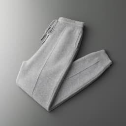 Men's Cashmere Pants Smart Casual Pencil Pants Autumn Winter Thick Soft Warm Trousers 100% Merino Wool Knit Pants Korean Style