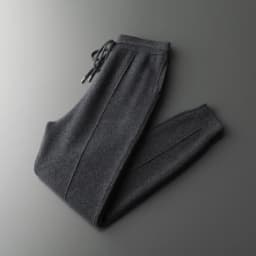 Men's Cashmere Pants Smart Casual Pencil Pants Autumn Winter Thick Soft Warm Trousers 100% Merino Wool Knit Pants Korean Style