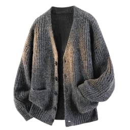 Men's Autumn and Winter Outdoor Comfortable Windproof Warm Cardigan Sweater Fashion Trend Versatile Knitted Warm Casual Jacket