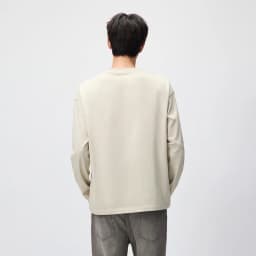 Semir Men Tshirt Long Sleeve Loose Crew Neck Embroidered Detail 2026 Autumn Couple Casual Pullover Everyday Top