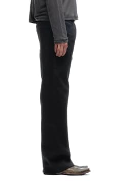 American Retro Nofaith Japanese-Made Red-Edged Selvedge Pure Black Raw Denim Bootcut Jeans Bootcut Fit Boot Pants