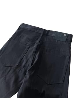 American Retro Nofaith Japanese-Made Red-Edged Selvedge Pure Black Raw Denim Bootcut Jeans Bootcut Fit Boot Pants