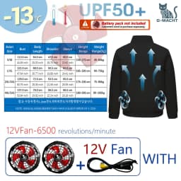 G-MACHT Men Summer Anti-Heat Cooling Shirt With 4 Fans Air Condition Clothes Short Sleeve Sun Protection Outdoor Work Wear