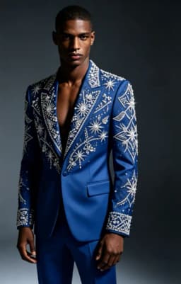 Customized Crystal Jewelry Men Suit Luxury Sequin Gem For Evening Groom Male Prom Party Elegant Blazer 2 Pieces Set Tuxedos Slim
