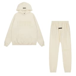 Men's Winter Set with Hooded Sweatshirt Featuring Two Rows of Plush Letters on the Chest, Unisex Long Pants and Hoodie Set