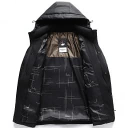 2024 Men's Down Jacket Mid-Length Winter Thick 90% White Duck Down Jacket windproof warm winter down coat,parkas men Hood coat