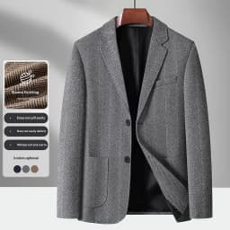 Blazer, Men's Fashionable Business Outdoor Travel Youthful Wedding Versatile Gentleman Host Casual Korean Style Slim-fit Blazer