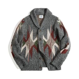 Maden Knitted Vintage Cardigan Men Sweater Indiana Thick Knit Oversized Streetwear Geometric Trend V-neck Christmas Knit Coats