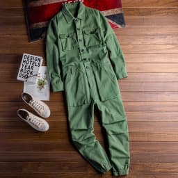 Men's Jumpsuits Long Sleeve Pockets Cargo Joggers Jumpsuits Casual Overalls Coveralls Costume Pants Black Army Green Khaki