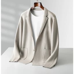 Autumn Winter Men Cashmere Sweater Button Cardigan Turn-Down Collar 100% Merino Wool Pocket Knitwear Soft Casual Fashion Coat