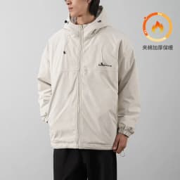 DUKEEN Men's Thick Cotton-Padded Jacket Warm Winter Hooded Coat Insulated Outdoor Proofwahter Softshell Hiking Jacket