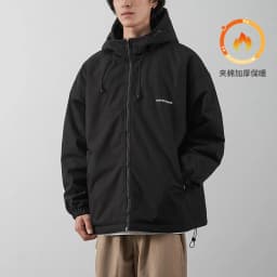 DUKEEN Men's Thick Cotton-Padded Jacket Warm Winter Hooded Coat Insulated Outdoor Proofwahter Softshell Hiking Jacket