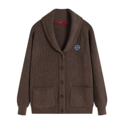CH Men's Shawl Collar Ribbed Knit Cardigan Button Front Soft Warm Casual Winter Sweater Coat with Pockets