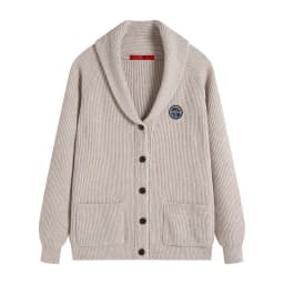 CH Men's Shawl Collar Ribbed Knit Cardigan Button Front Soft Warm Casual Winter Sweater Coat with Pockets