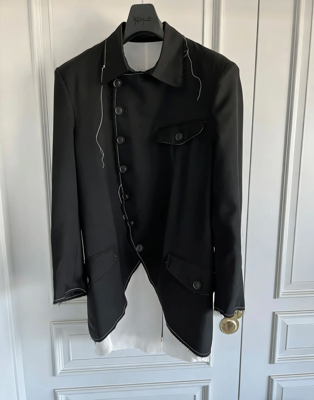 TOP-YAMAMOTO original Design Dark style loose Perisley fringed casual suit jacket for men
