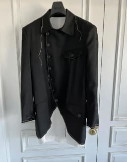 TOP-YAMAMOTO original Design Dark style loose Perisley fringed casual suit jacket for men