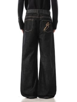 Men's Irregular Design Jeans Vibe Casual Pants Wide Legs Sweatpants Male High Waist Unisex Baggy Trousers