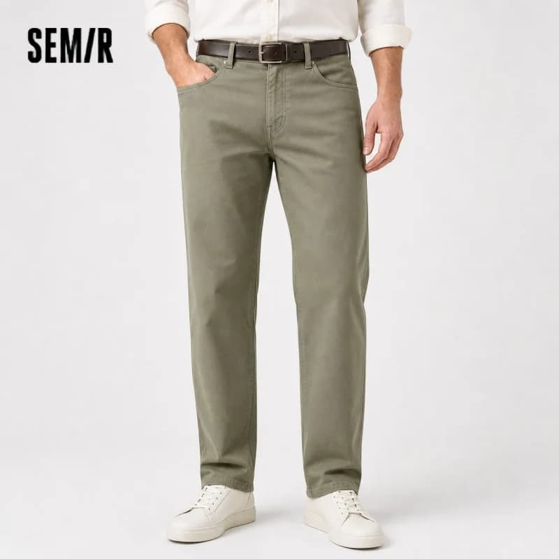 Semir Casual Pants Men Minimalist Style Long Pants for Daily Commuting 2025 Winter New Wear