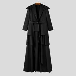 Fashion Men Irregular Blazer Streetwear Lapel Long Sleeve 2025 Ruffle Elegant Long Style Blazer Casual Men's Coats S-5XL INCERUN