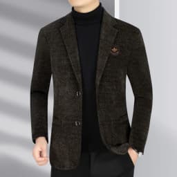 Blazer Men's Business Gentleman Wedding Fashionable Solid Color Best Man, Slimming and Casual Middle-aged and Elderly Blazer