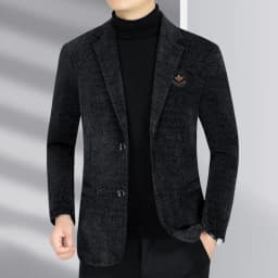 Blazer Men's Business Gentleman Wedding Fashionable Solid Color Best Man, Slimming and Casual Middle-aged and Elderly Blazer