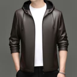Spring Autumn New Style Men's Leather Jacket Casual Genuine Sheepskin Slim Fit Large Size Leather Coat for Men