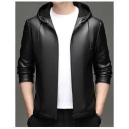 Spring Autumn New Style Men's Leather Jacket Casual Genuine Sheepskin Slim Fit Large Size Leather Coat for Men